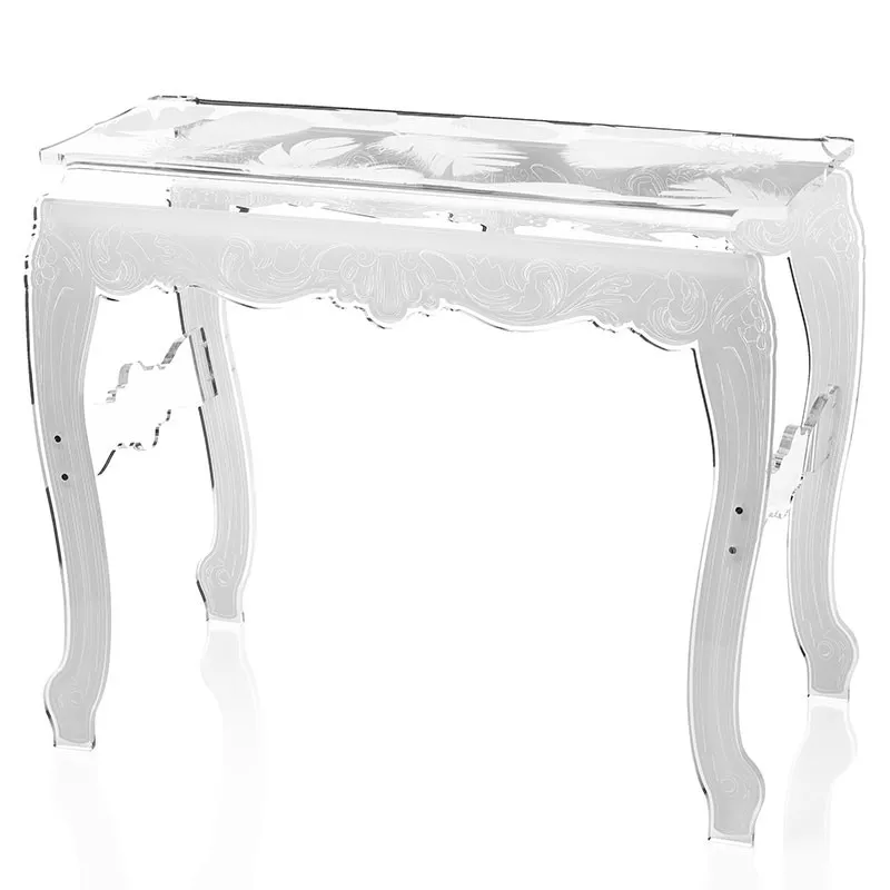 Acrila veren console Kleur Blauw Optie zwarte voeten