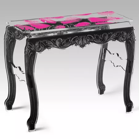 Acrila veren console Kleur Blauw Optie zwarte voeten