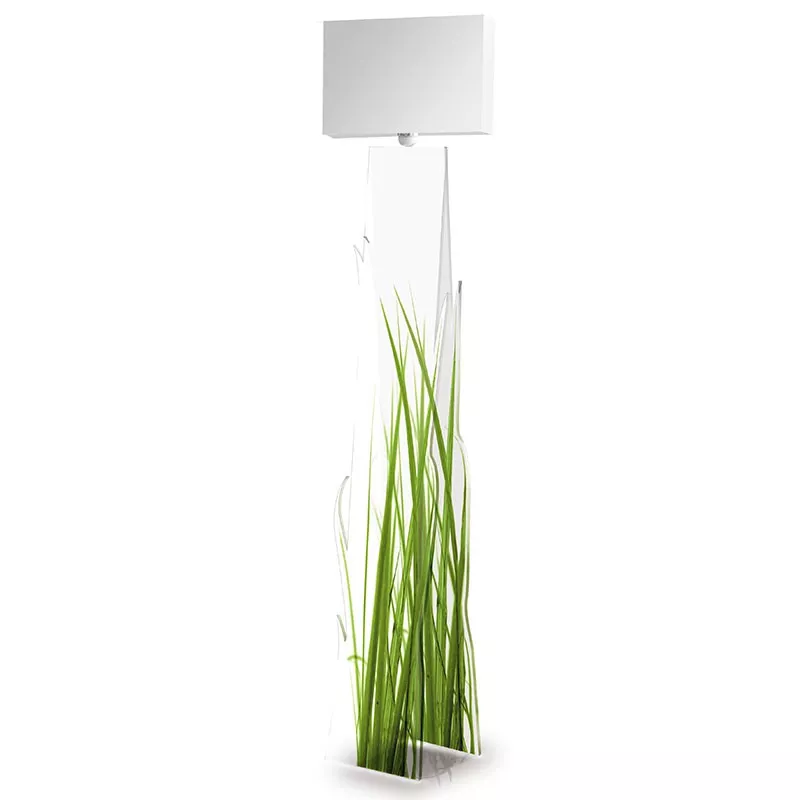 Acrila lampen bamboe, reverbere, gras Kleur Groen