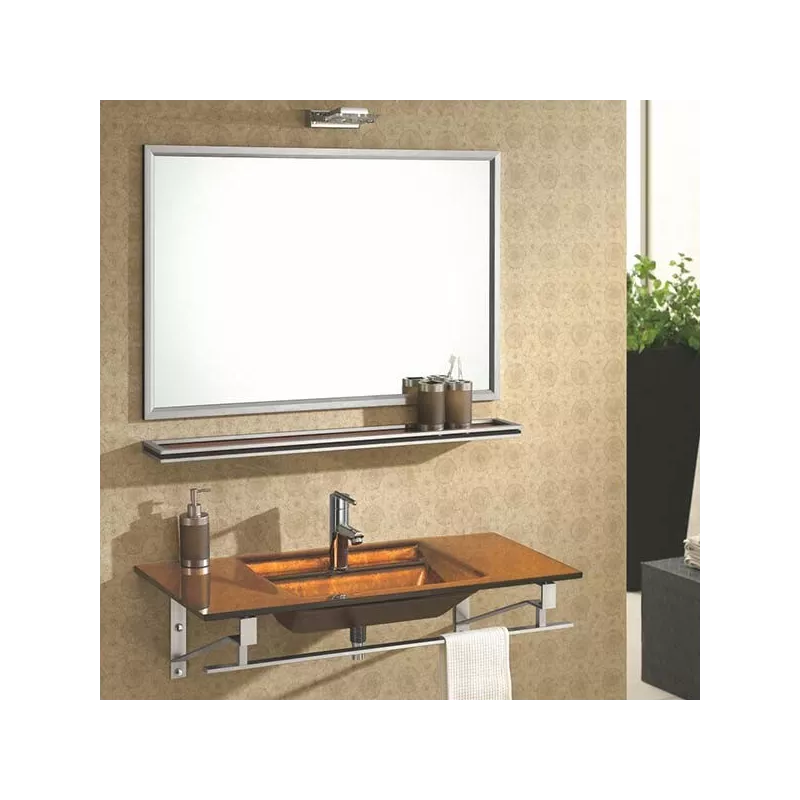 Arpège glazen wastafel en badkameraccessoires