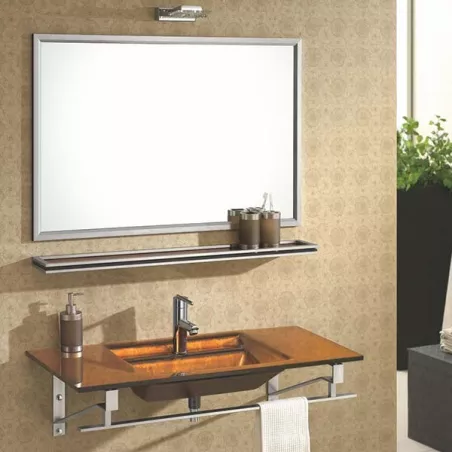Arpège glazen wastafel en badkameraccessoires