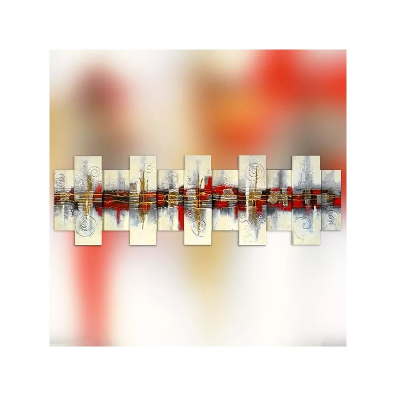 Wit reliëfbord 160 x 50 cm
