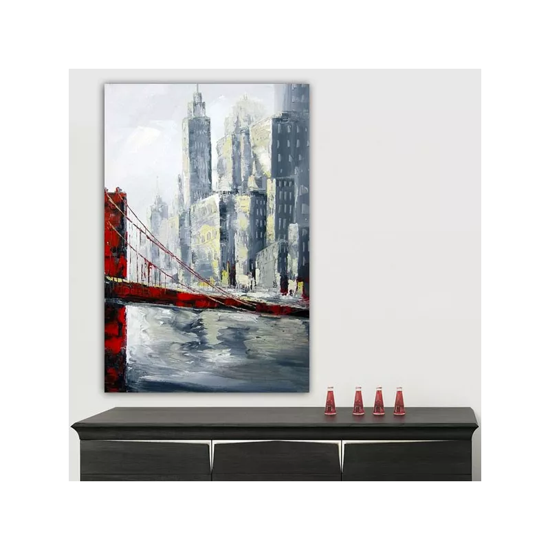 Stedelijk schilderij Golden Gate Bridge 120 x 180