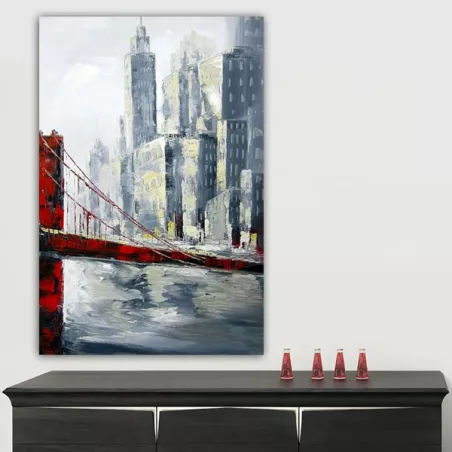 Stedelijk schilderij Golden Gate Bridge 120 x 180