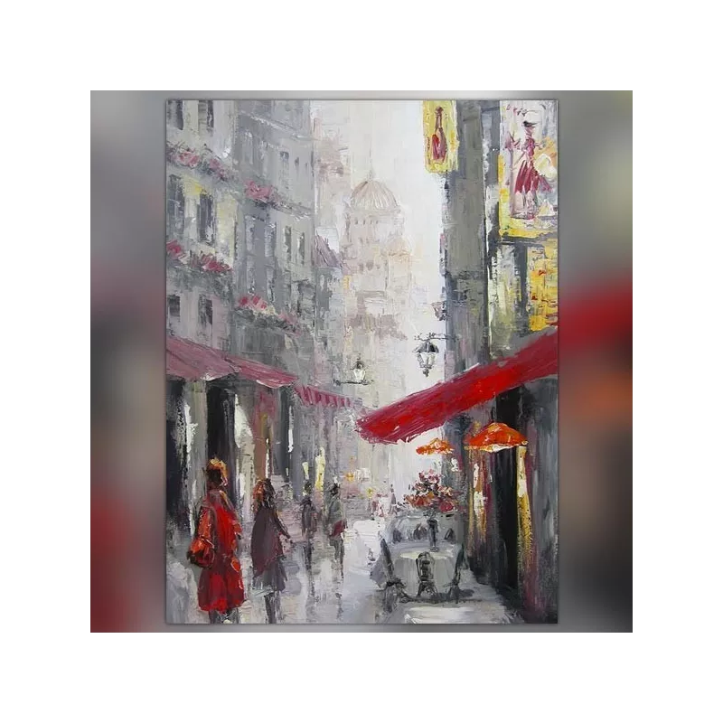 Stadsgezicht, Parijs sacré coeur, 120 x 80 cm