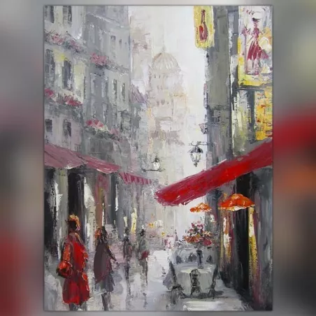 Stadsgezicht, Parijs sacré coeur, 120 x 80 cm