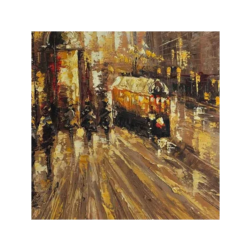 Historisch schilderij, Parijs, circa 1900, 80 x 120 cm