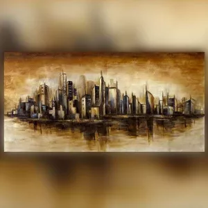 Schilderij NY Manhattan 153 x 77 x 5 cm