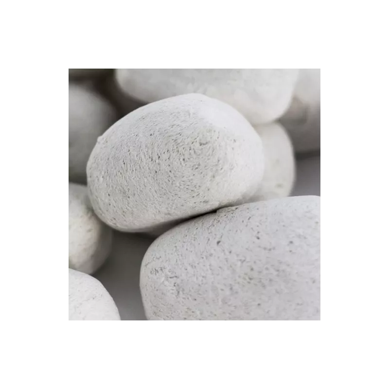 Set van 24 decoratieve kiezels voor ethanolhaarden: Wikao Kleur Wit