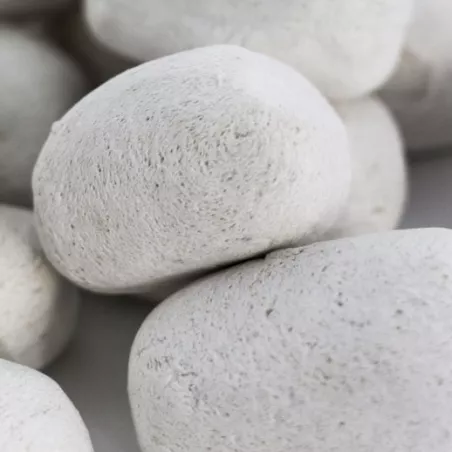 Set van 24 decoratieve kiezels voor ethanolhaarden: Wikao Kleur Wit