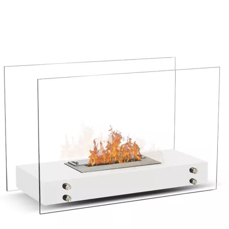 Ottawa vloer open haard Kleur Wit Brander 1.5L/3kW