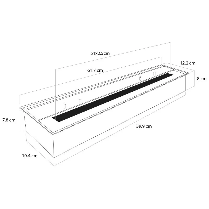 Ethanol blok 62cm/8kW