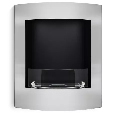 Wandhaard Paris ethanol 60x50x22cm Kleur Geborsteld roestvrij staal
