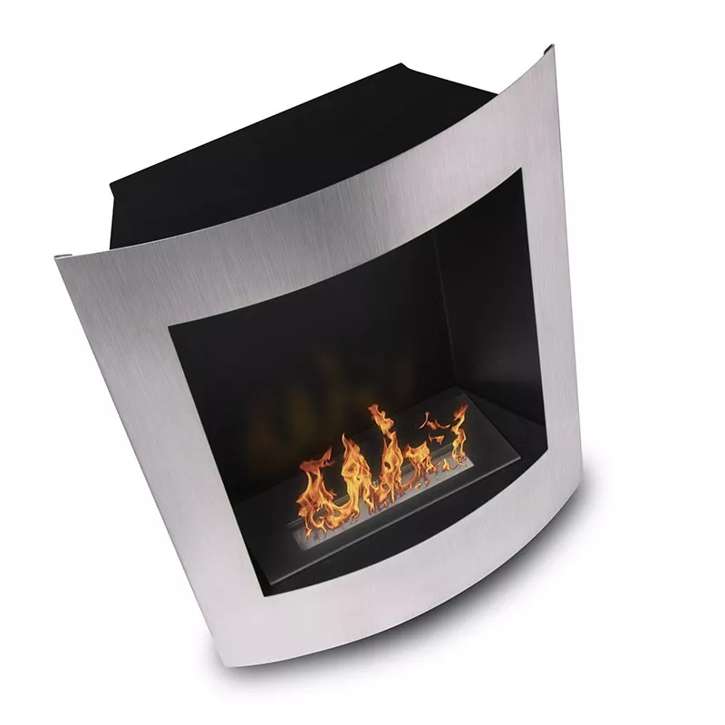 Wandhaard Paris ethanol 60x50x22cm Kleur Geborsteld roestvrij staal