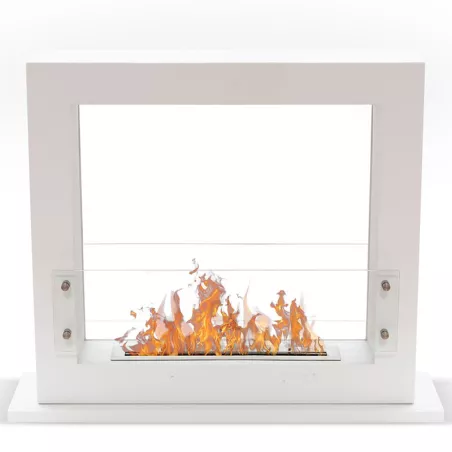 Zenith XL vrijstaande haard, 6 kW verwarmingscapaciteit Kleur Wit Grootte 1 brander