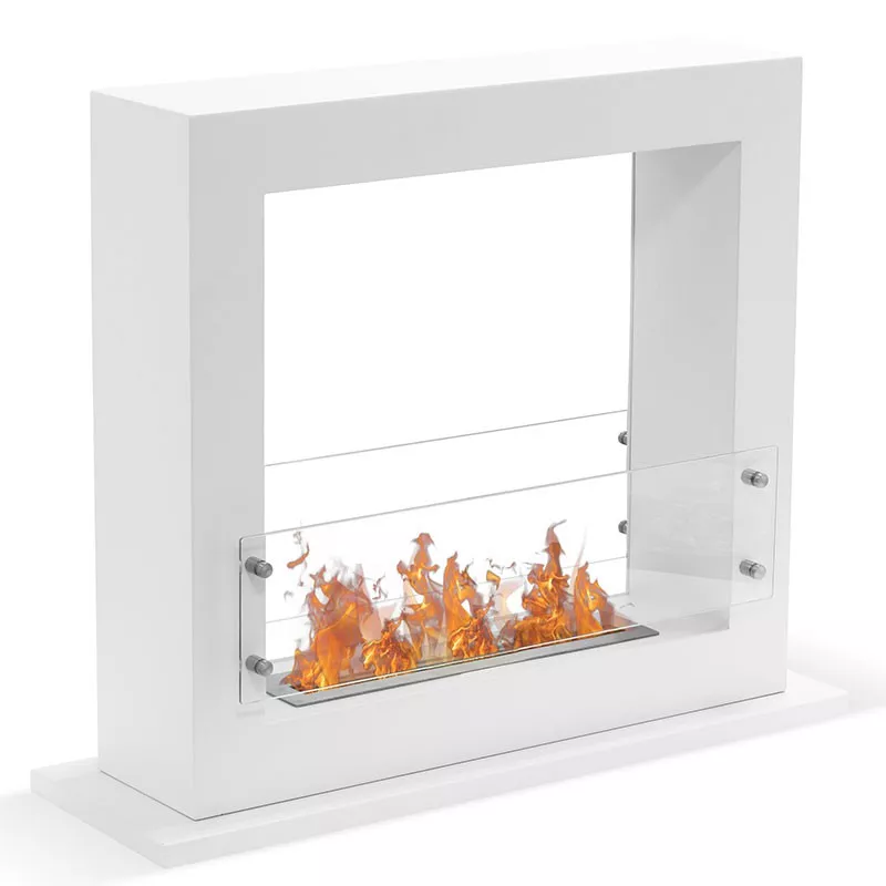 Zenith XL vrijstaande haard, 6 kW verwarmingscapaciteit Kleur Wit Grootte 1 brander