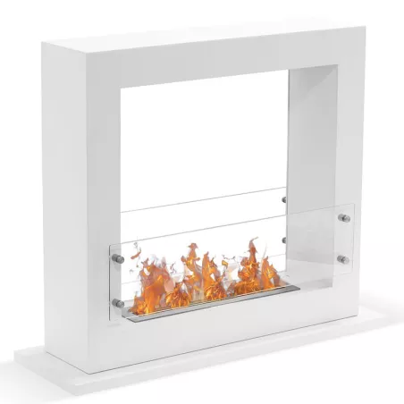 Zenith XL vrijstaande haard, 6 kW verwarmingscapaciteit Kleur Wit Grootte 1 brander