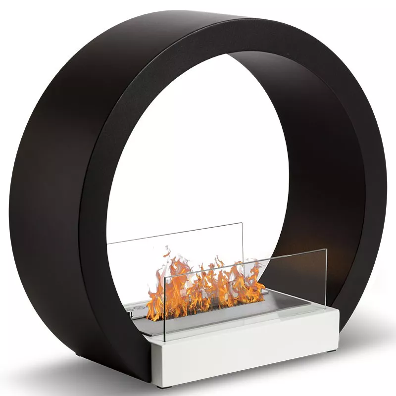 Aquila 3kW staande ronde haard Kleur Zwart