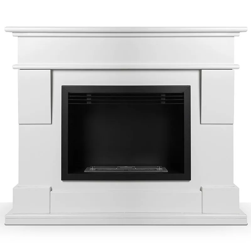 Open haard in MdF Venezia 4kW. Kleur Wit