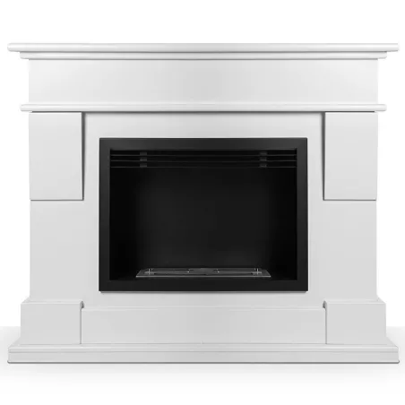 Open haard in MdF Venezia 4kW. Kleur Wit