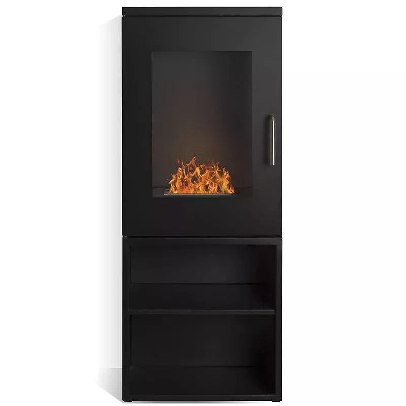 Casoria imitatie houtkachel Kleur Zwart