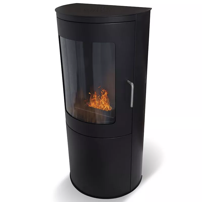 Bari 3 kW ethanol houtkachel Kleur Zwart