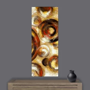 Abstract schilderij Planeet, 153 x 76 cm