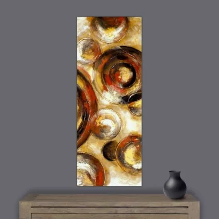 Abstract schilderij Planeet, 153 x 76 cm