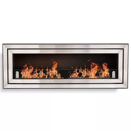 Ambre XL ethanol haard Kleur Geborsteld roestvrij staal Grootte 2 branders