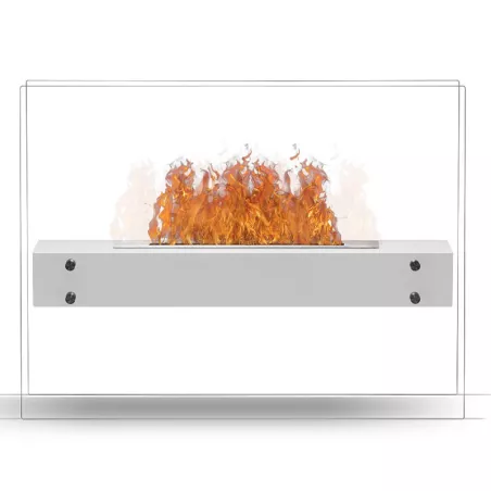 Zaphir vrijstaande ethanolhaard 6,5 kW Kleur Wit Brander 3L/6,5kW
