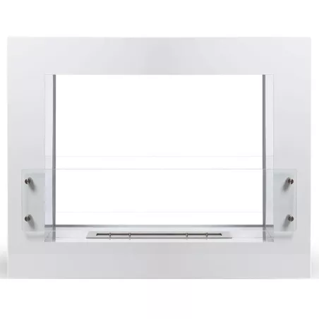 Boston design staande ethanol haard Kleur Wit Brander 3L/6,5kW
