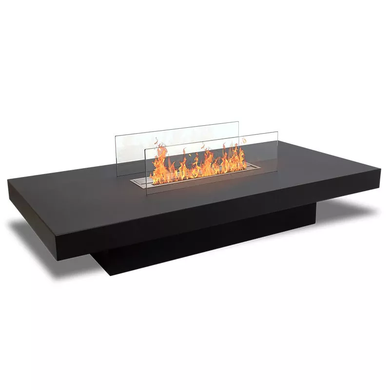 Salontafel met bio-ethanol brander Kleur Zwart