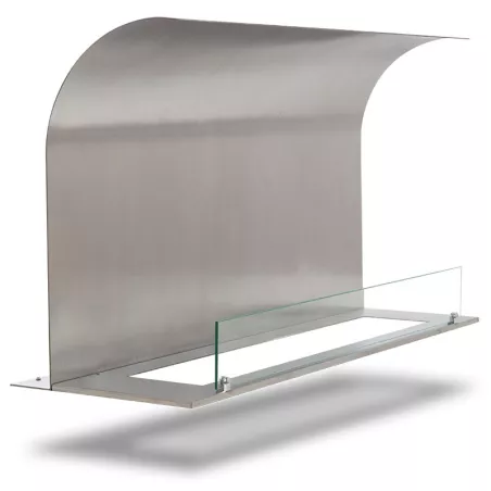 Beschermplaten voor bio-ethanolbranders Gebogen plaat breedte 100 cm platen voor 80 cm brander