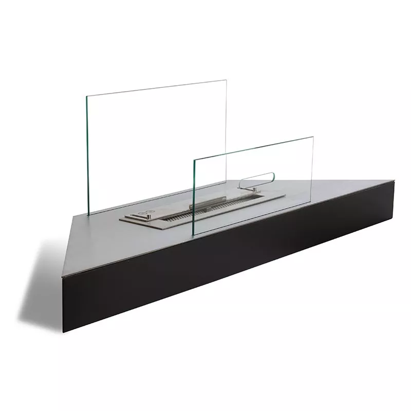 Hoekhaard Anglo, 110 x 30 x 9,5 cm Kleur Geborsteld roestvrij staal