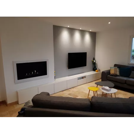 SevenFire ethanol haard : Wikao huis en ontwerp Kleur Geborsteld roestvrij staal Grootte 1 brander