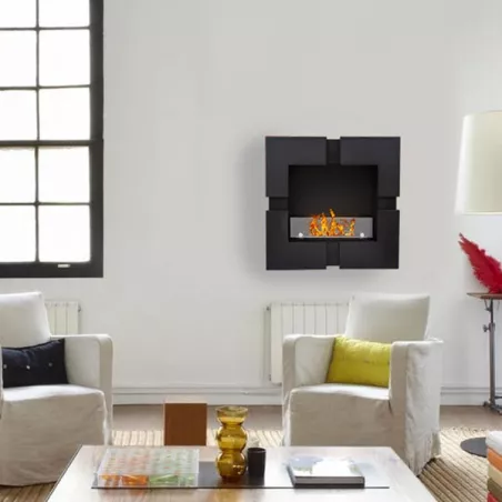 Quattro ethanol haard : Wikao huis en design Kleur Geborsteld roestvrij staal
