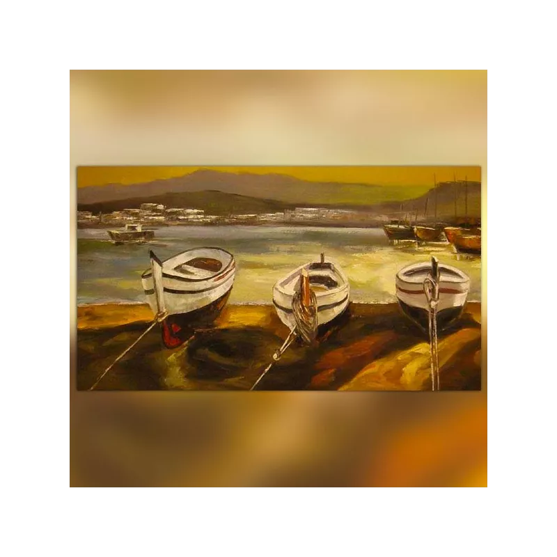 Marine schilderij, 80x200 cm