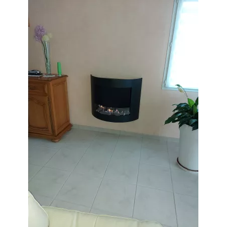 Harmonie ethanol haard, 84x27x68cm Kleur Wit Brander 2.2L/4kW