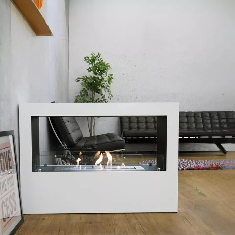 Haard XXL andromède, brander 80 cm Kleur Wit