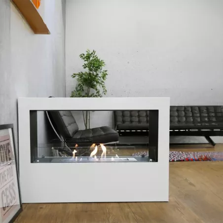 Haard XXL andromède, brander 80 cm Kleur Wit