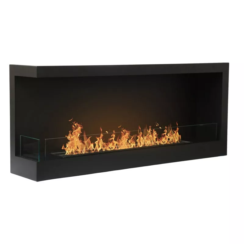 Murcie XL bio-ethanol inbouwhaard Kleur Zwart Opening Links openen