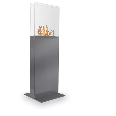 Ethanol Torenhaard, 45 x 45 x 135cm Kleur Geborsteld roestvrij staal