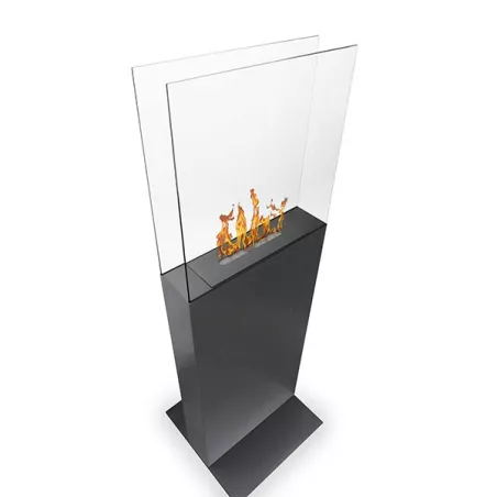 Ethanol Torenhaard, 45 x 45 x 135cm Kleur Geborsteld roestvrij staal