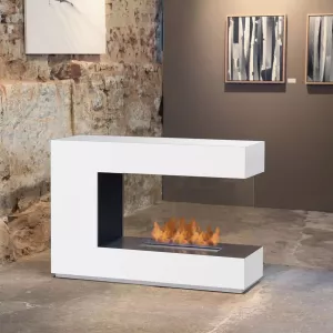 Witte design ethanol haard