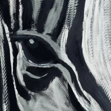 Zebra schilderij, 100 x 100 cm