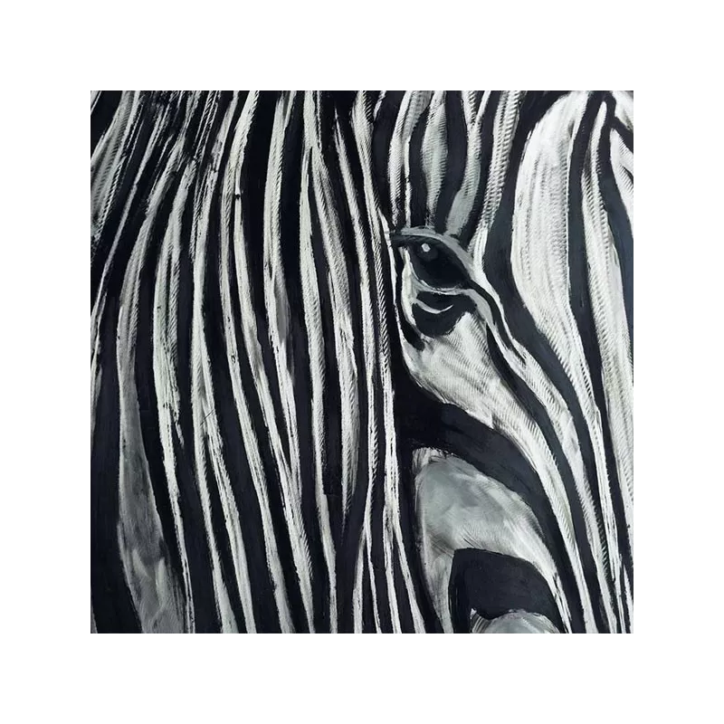 Zebra schilderij, 100 x 100 cm