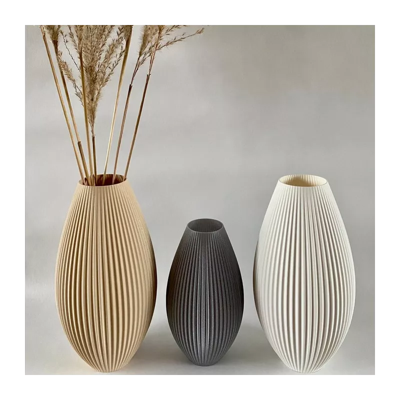 Pila design vaas Kleur Zwart Grootte 15 cm