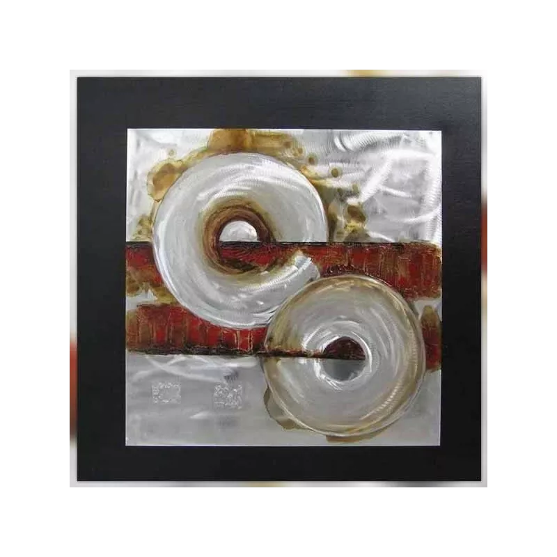 Abstracte industriële rode verf, 80 x 80 cm