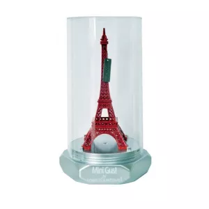 Eiffeltoren Minigus rood Merci Gustave, hoogte 15 cm
