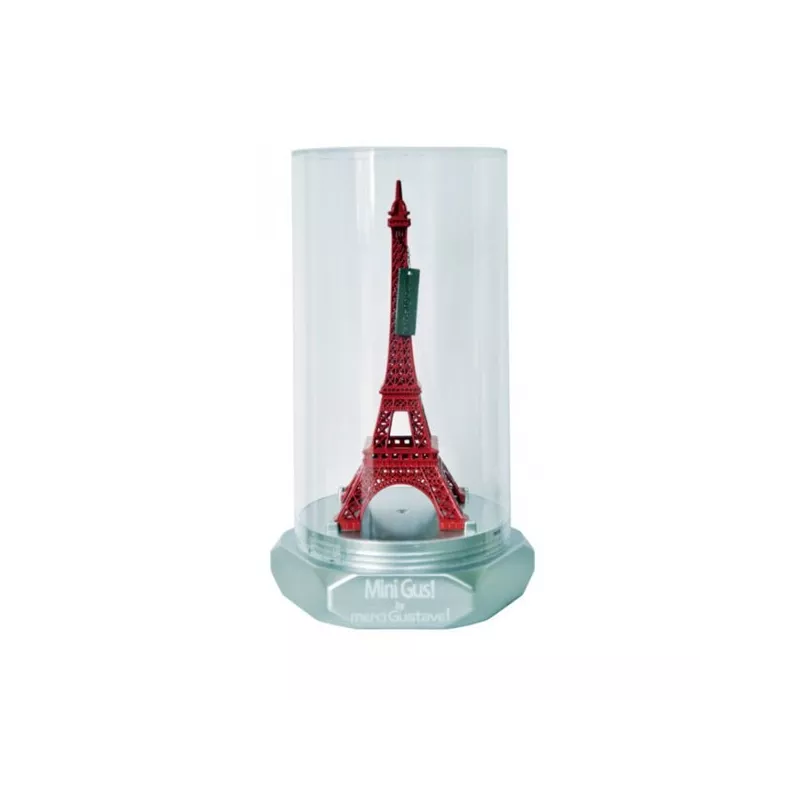 Eiffeltoren Minigus rood Merci Gustave, hoogte 15 cm
